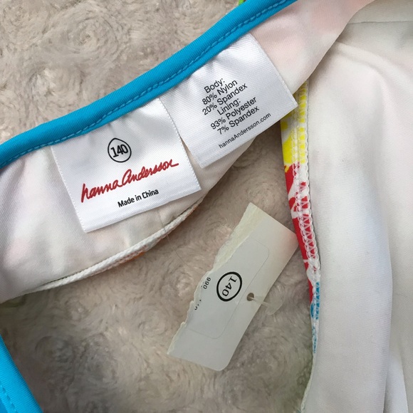 Hanna Andersson Halter Bikini Top 140 US 10 Floral - Picture 4 of 5